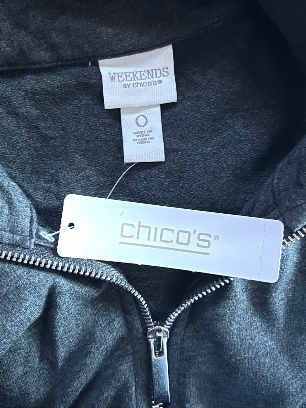 Chico Weekends gray zip jacket - Picture 10 of 11